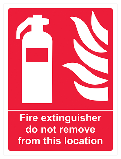 Fire Extinguisher Do Not Remove