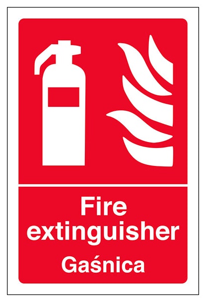 English Polish Fire Extinguisher