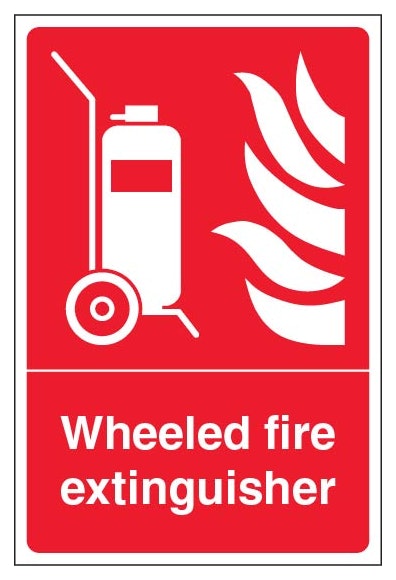 Wheeled Fire Extinguisher Portrait