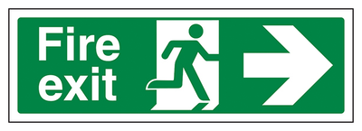 Fire Exit Arrow Right