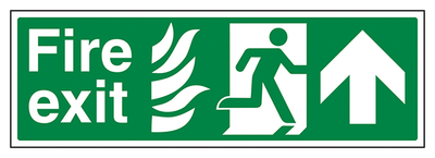 Nhs Fire Exit Arrow Up