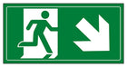 Fire Exit Man Running Down Right