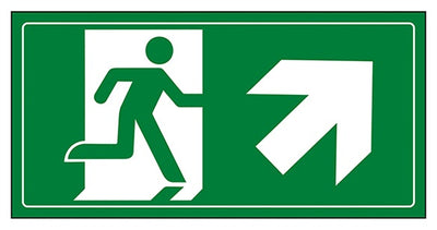 Fire Exit Man Running Up Right