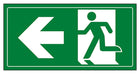 Fire Exit Man Running Left