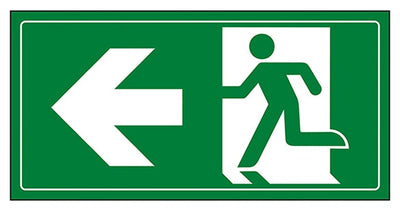 Fire Exit Man Running Left 1