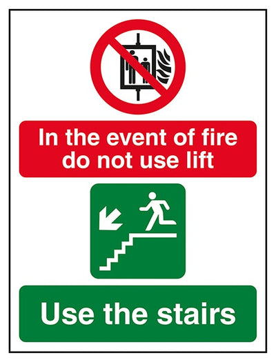 In The Event Of Fire Do Not Use Lift Use The Stairs Left