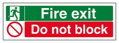Fire Exit Do Not Block