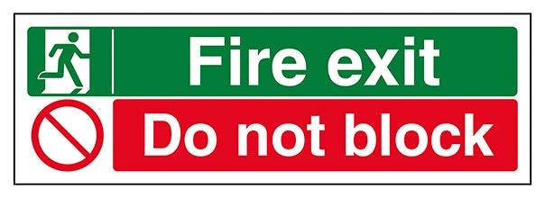 Fire Exit Do Not Block
