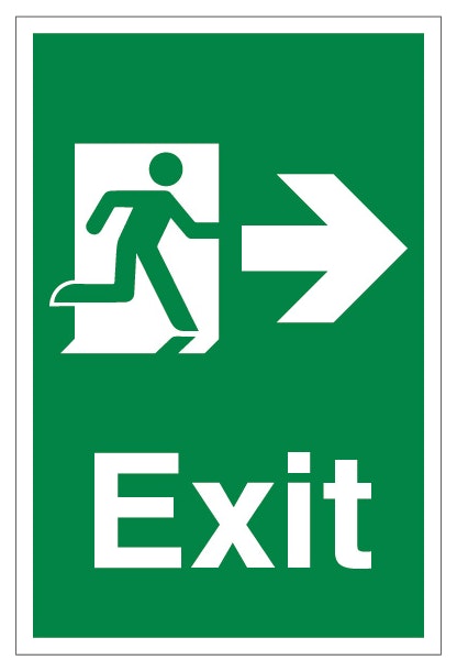 Exit Arrow Right Portrait