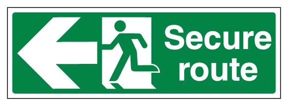 Secure Route Arrow Left