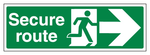 Secure Route Arrow Right