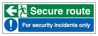 Secure Route Arrow Left Security Incidents Only