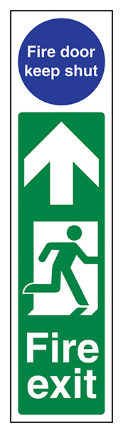 Fire Exit Door Plate Man Right Fire Door Keep Shut