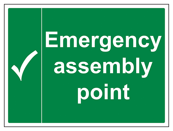 Emergency Assembly Point Large Landscape