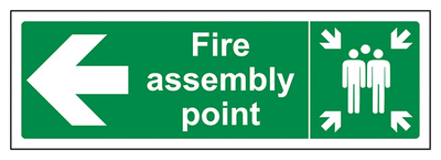 Fire Assembly Point Arrow Left