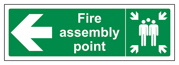 Fire Assembly Point Arrow Left