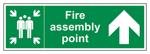 Fire Assembly Point Arrow Up