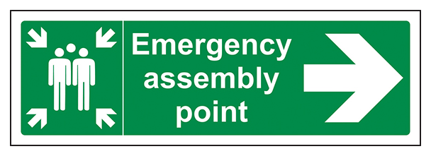 Emergency Assembly Point Arrow Right
