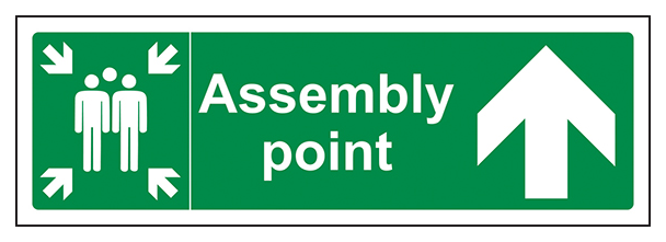 Assembly Point Arrow Up