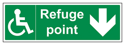 Refuge Point Arrow Down Landscape