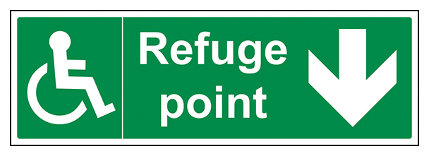 Refuge Point Arrow Down Landscape