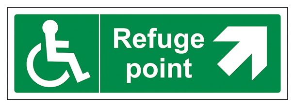 Refuge Point Arrow Up And Right Landscape