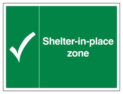 Shelter In Place Zone With Tick