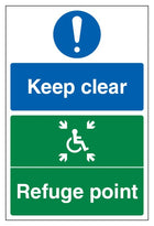 Keep Clear Refuge Point - Portrait