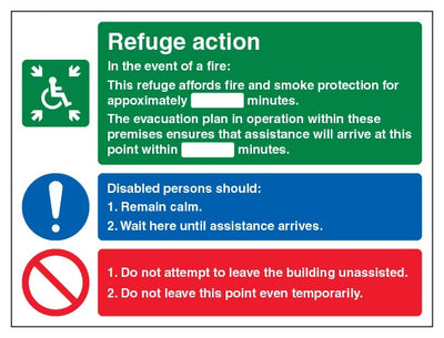 Refuge Action Fire Evacuation Landscape