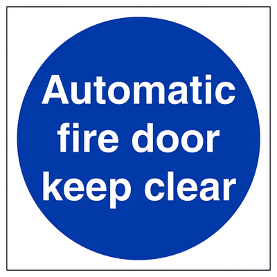 Automatic Fire Door Keep Clear