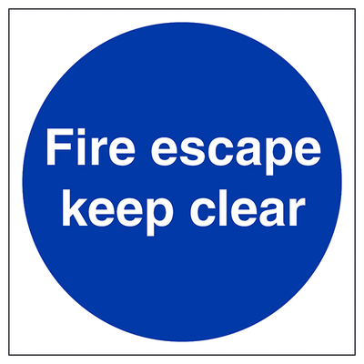 Fire Escape Keep Clear