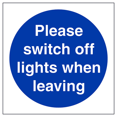 Please Switch Off Lights