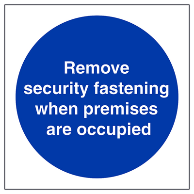 Remove Security Fastening