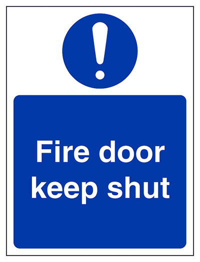 Fire Door Keep Shut Portrait