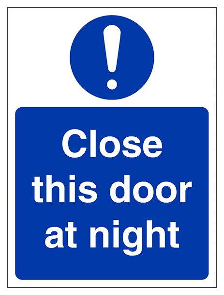 Close This Door At Night Portrait