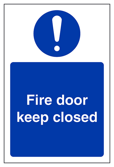 Fire Door Keep Closed Portrait