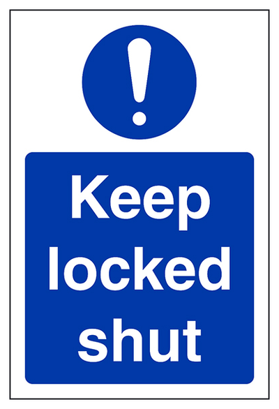 Keep Locked Shut Portrait