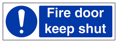 Fire Door Keep Shut Landscape