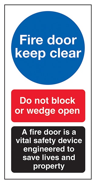 Fire Door Keep Clear Do Not Block A Fire Door
