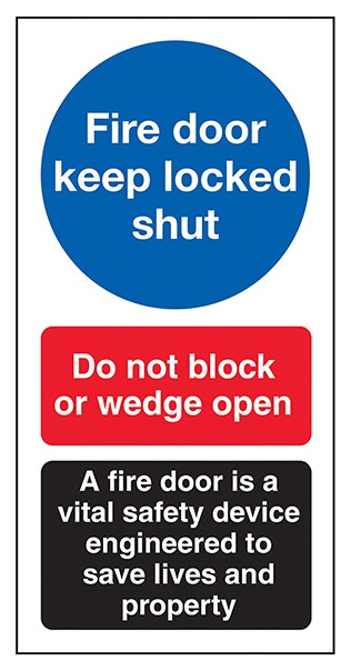 Fire Door Keep Locked Shut Do Not Block A Fire Door