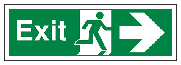 Exit Arrow Right Landscape