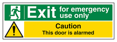 Emergency Use Caution Alarmed Landscape