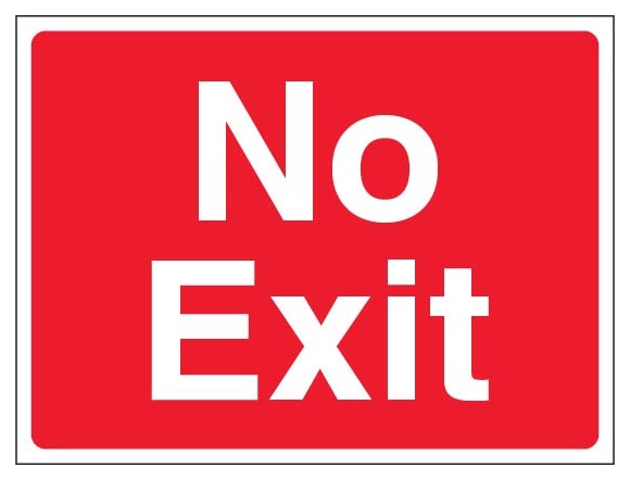 No Exit Landscape Red