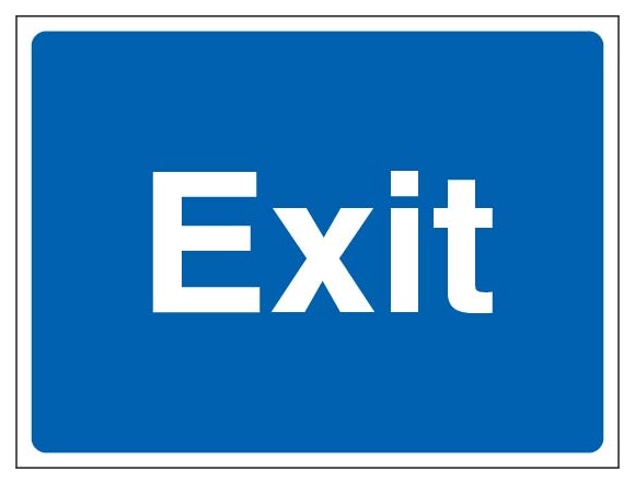 Exit Landscape Blue