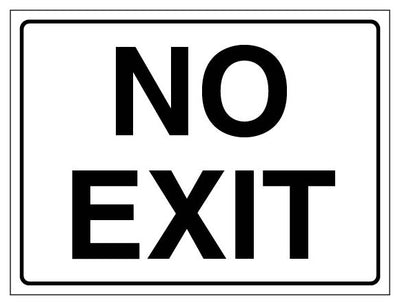 No Exit Landscape White