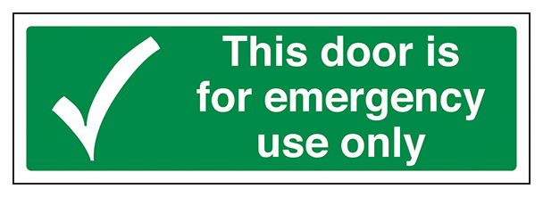 This Door Is For Emergency Use Only Landscape