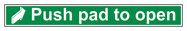 Push Pad To Open Long Landscape