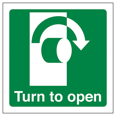 Turn To Open Clockwise Square