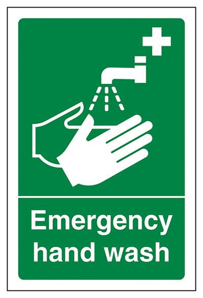 Emergency Hand Wash Portrait