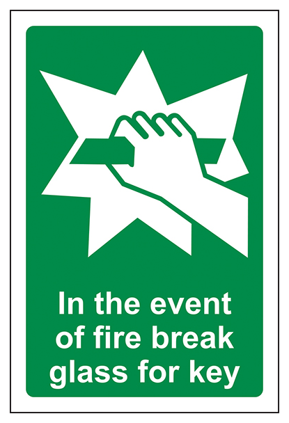 In The Event Of Fire Break Glass For Key